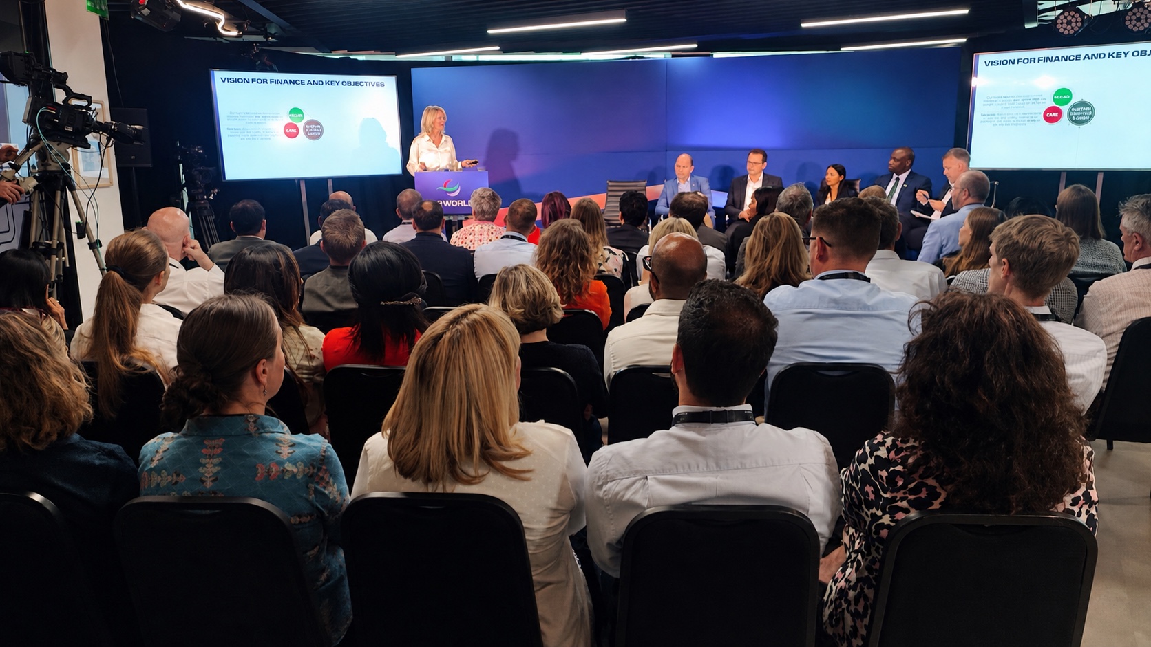 DP World European regional townhall audience and broadcast set