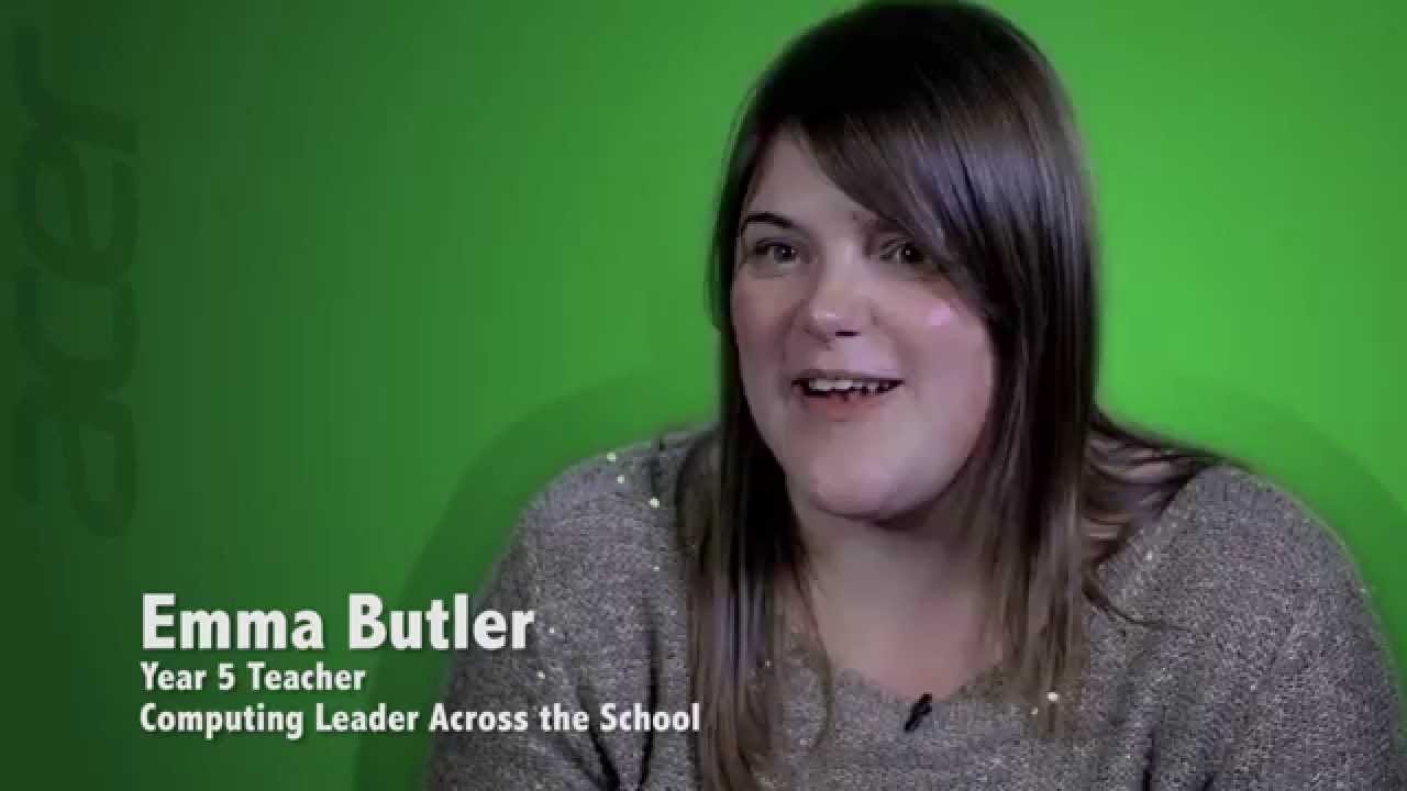 Teacher interviewed for the Acer Chromebook case study film at Filey Junior School