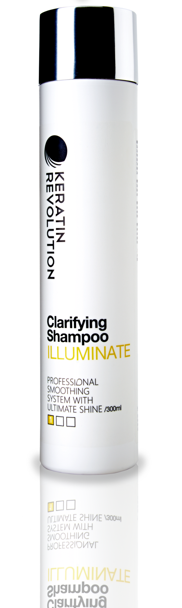 Keratin Revolution Illuminate Clarifying Shampoo product packshot.