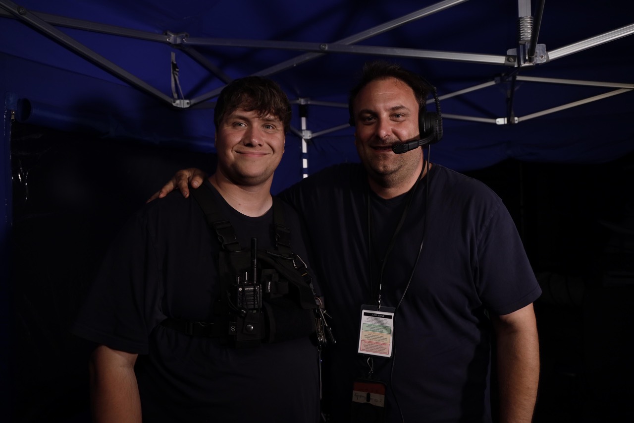 Dan Wilkinson and Jay Rozanski during the Reggae Land festival livestream production